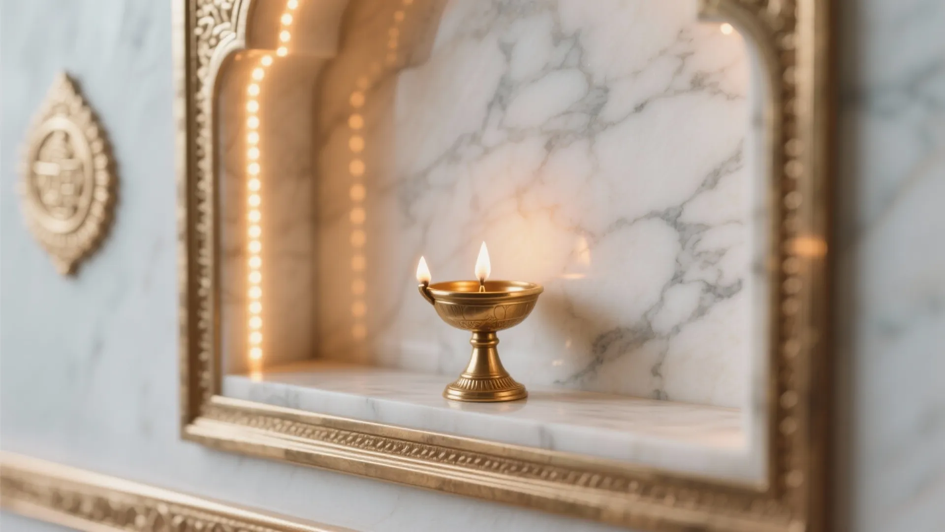 Minimalist Wall-Niche Mandir