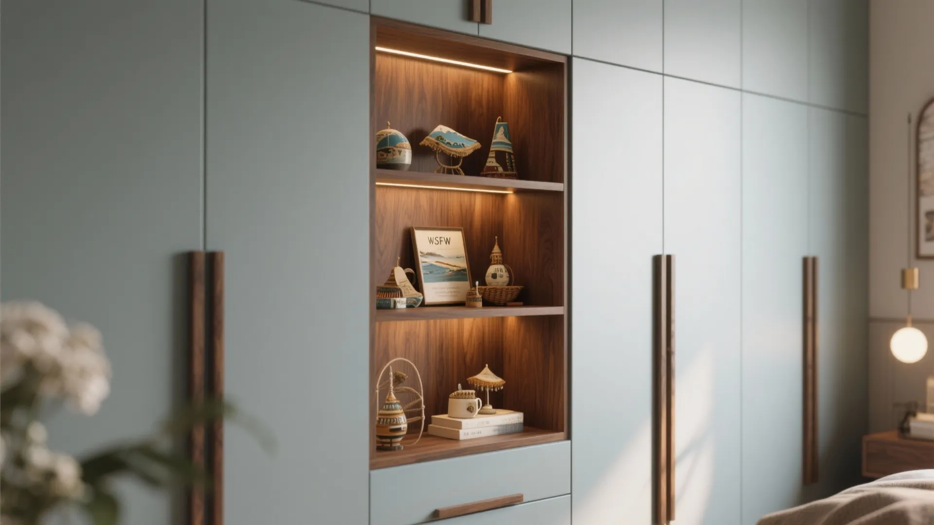 Built-in Wardrobe with Niche Display