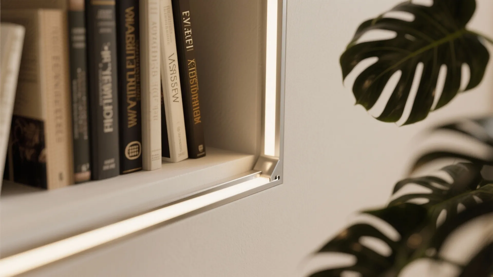 Built-in shelving cutouts