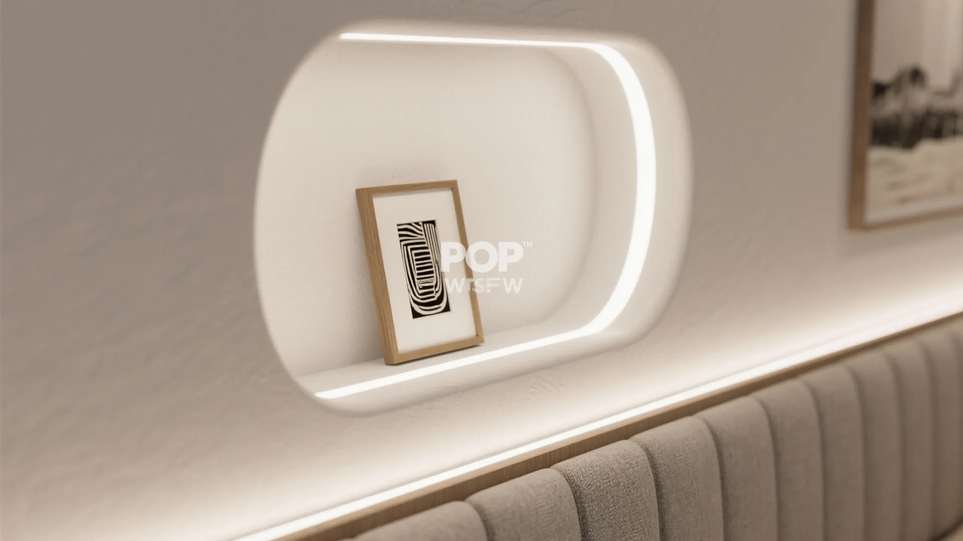 POP Niche Wall for Art and Acoustic Warmth