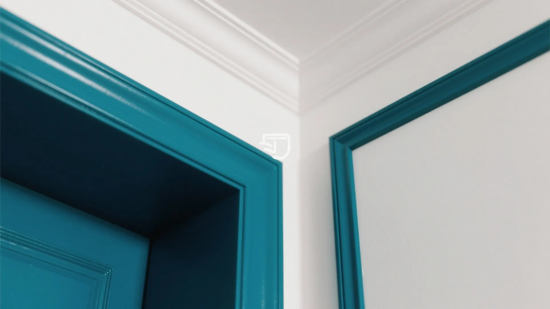 Bold Jewel Accent Niche with Reflective Ceiling Sheen