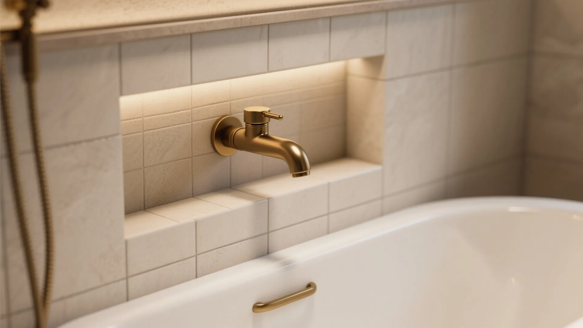 5. Niche & Wall-Mounted Faucetry with Tailored Layouts