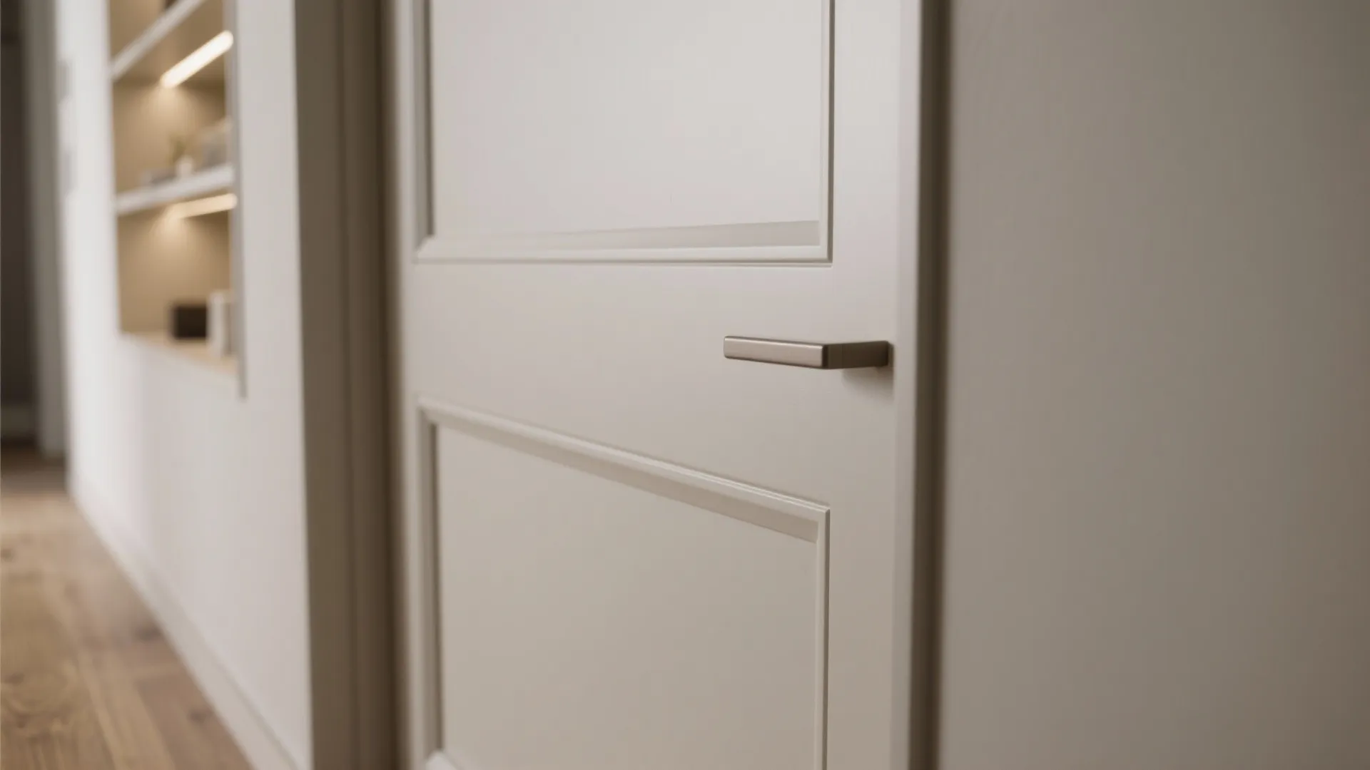 1) Slim Storage Wall with Hidden Niches