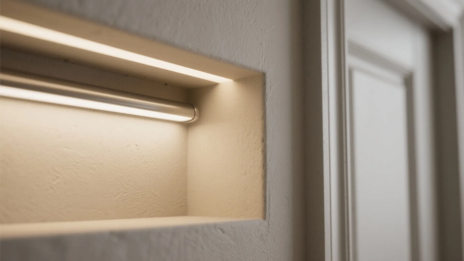 Integrated Plaster Niches and Flush Doors