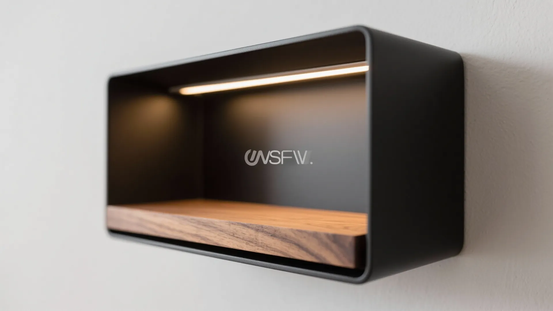 3) Metal-Framed Niche Shelving