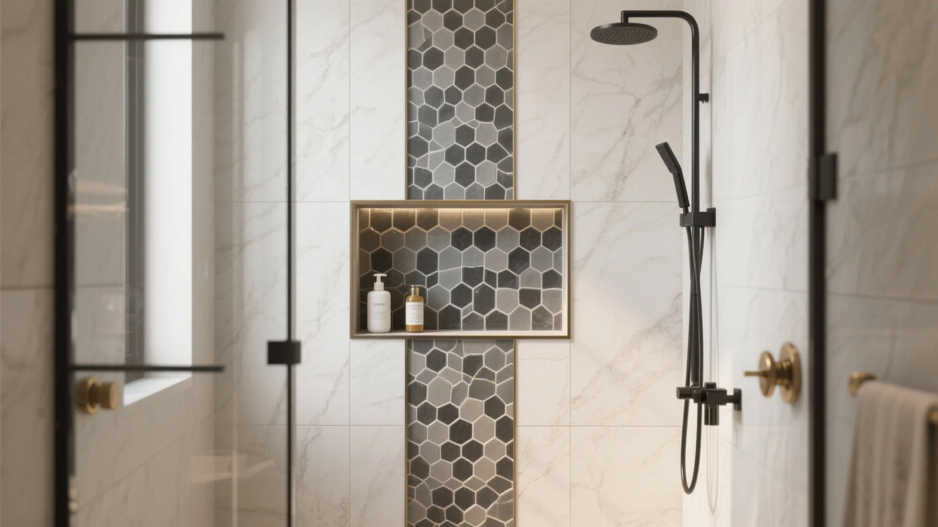 Patterned Niche Feature Wall