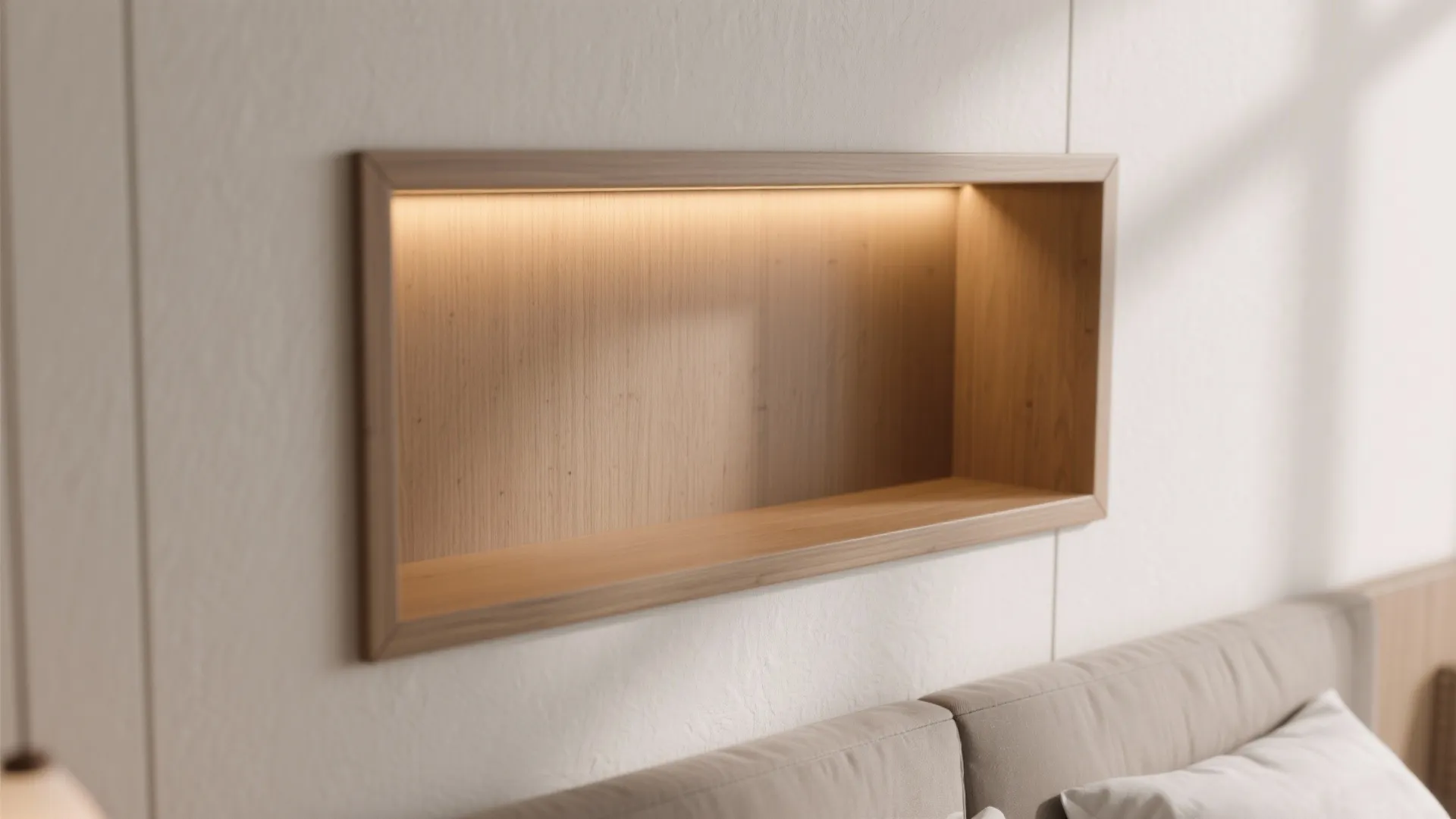 Built-in storage that breathes: niches, headboards, and bay seating