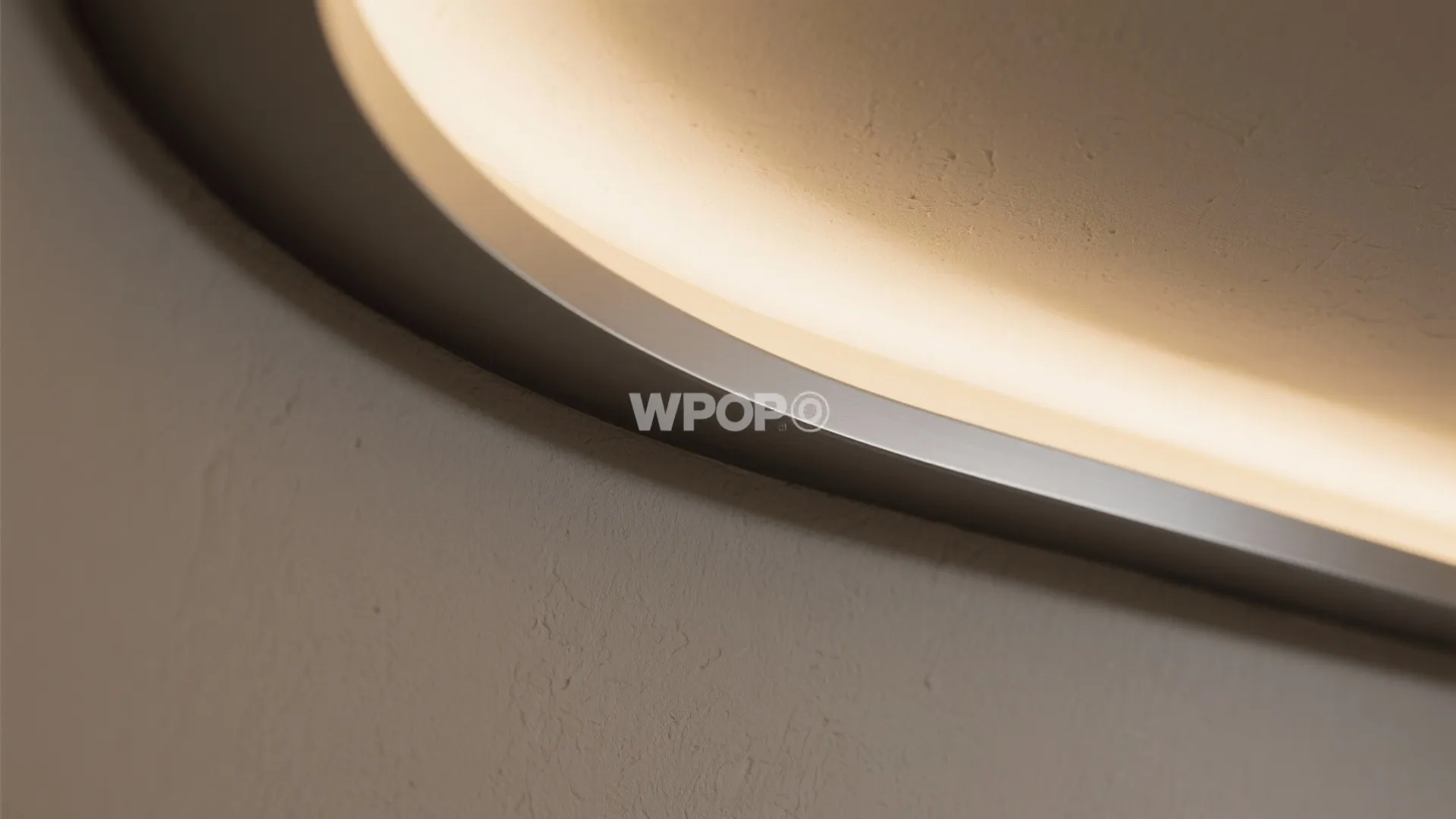 Curved POP Niches With Ambient Lighting