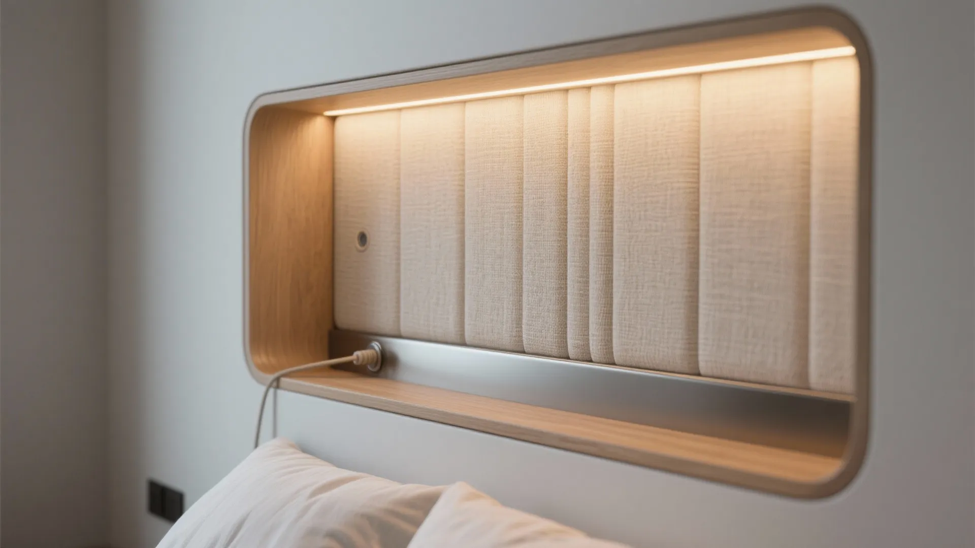 Headboard Walls With Integrated Shelves and Cabinets