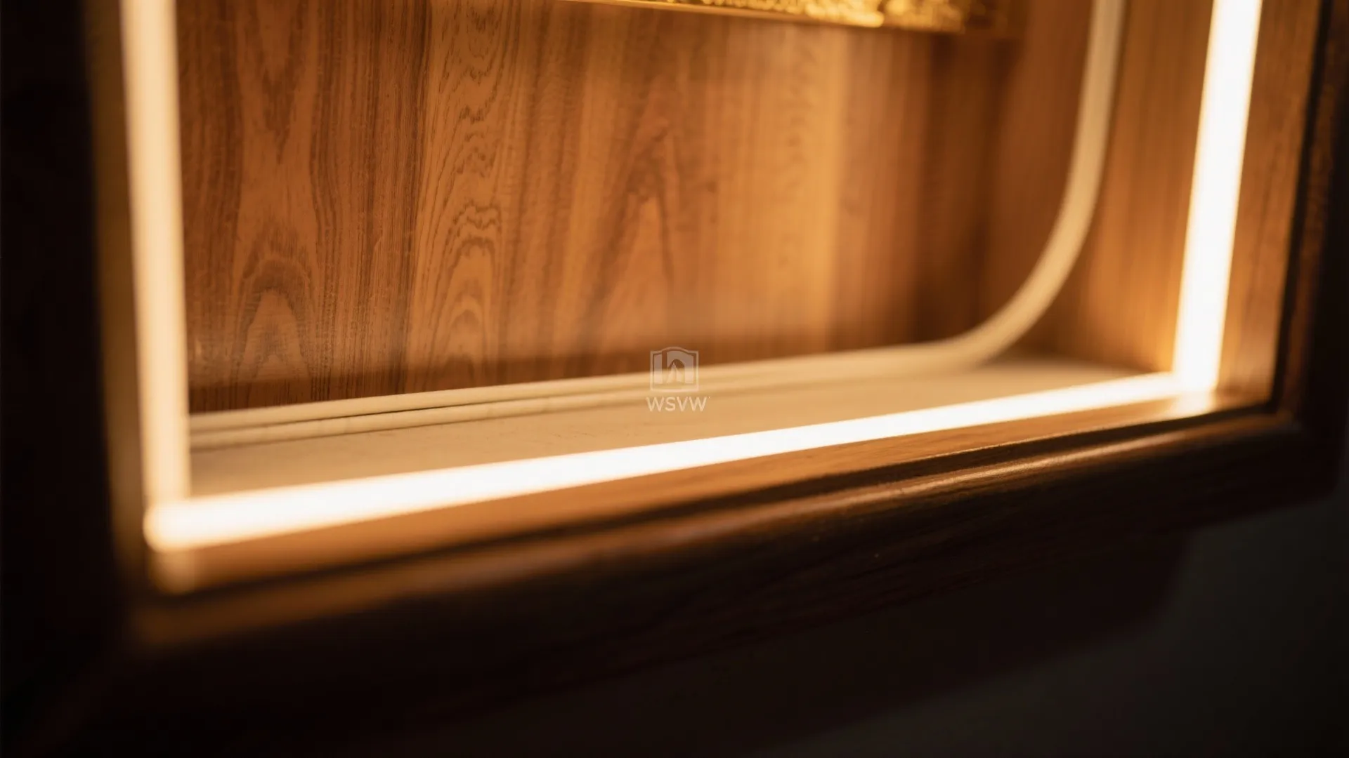 Open Niche Mandir with Floating Shelves