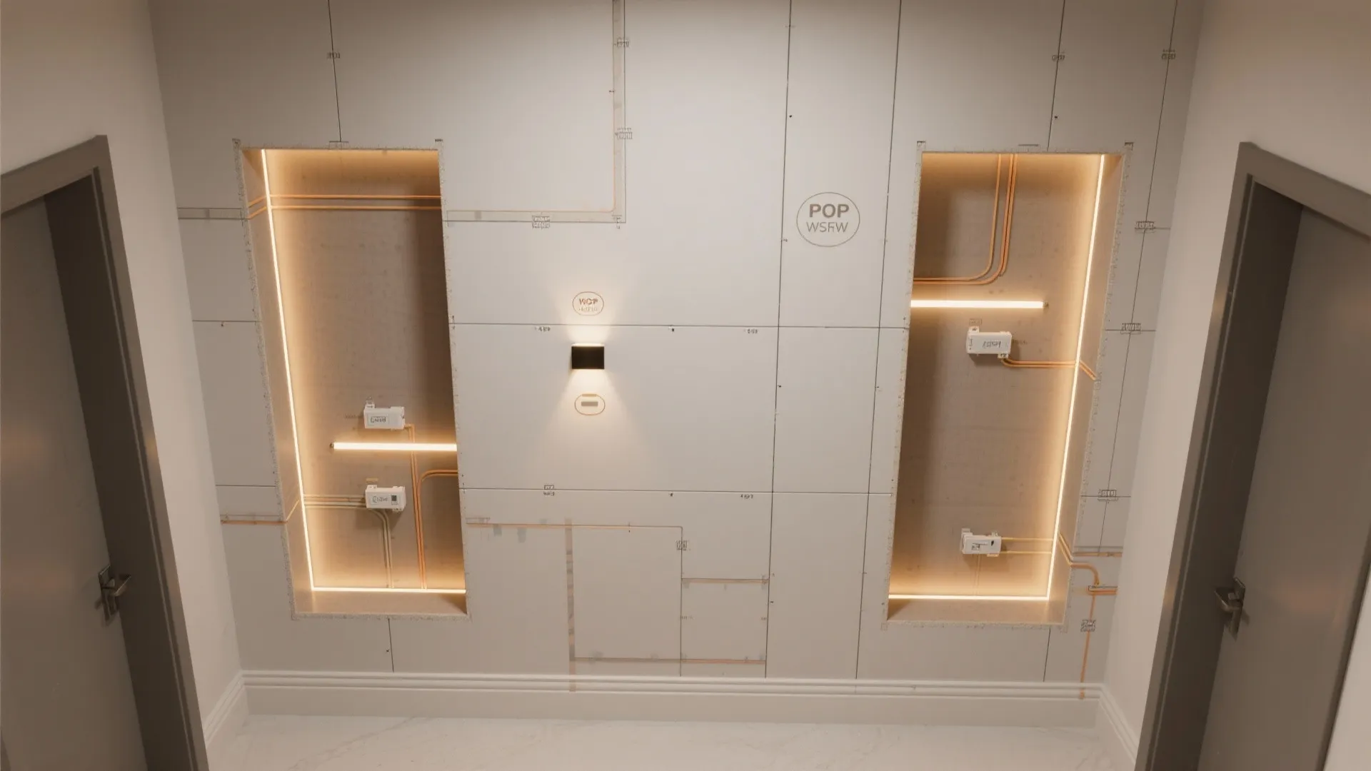 Backlit POP Niches as Art Display