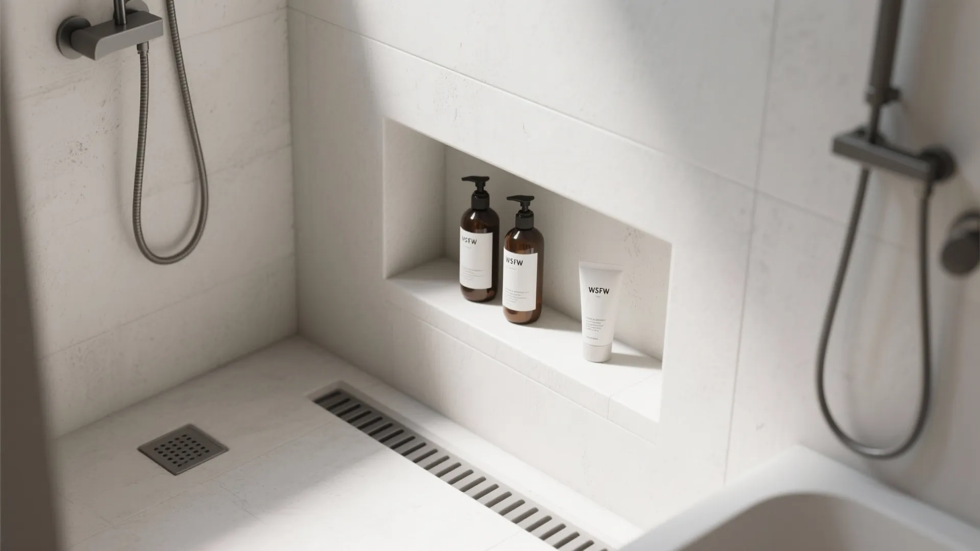 4. Integrated niches and linear drains