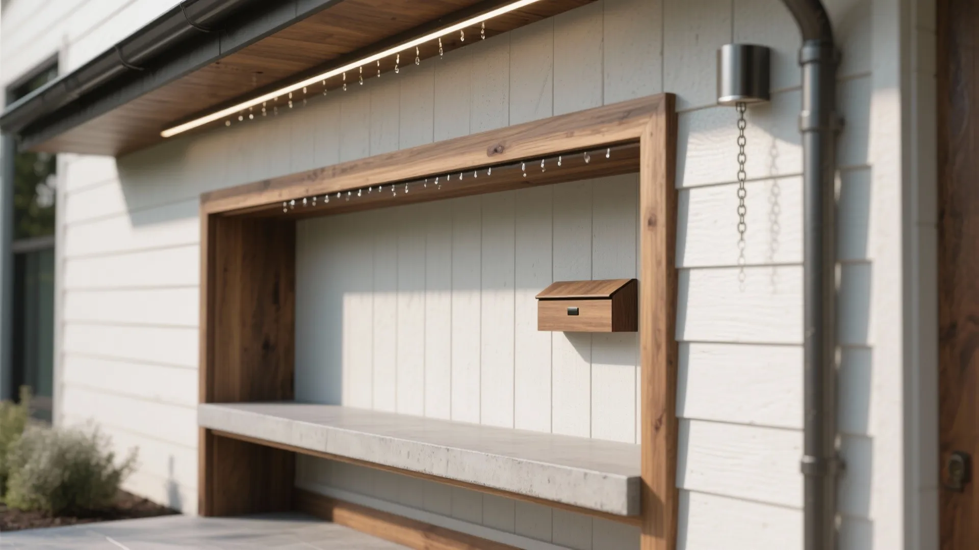 Built-in niches and micro-architectural frames