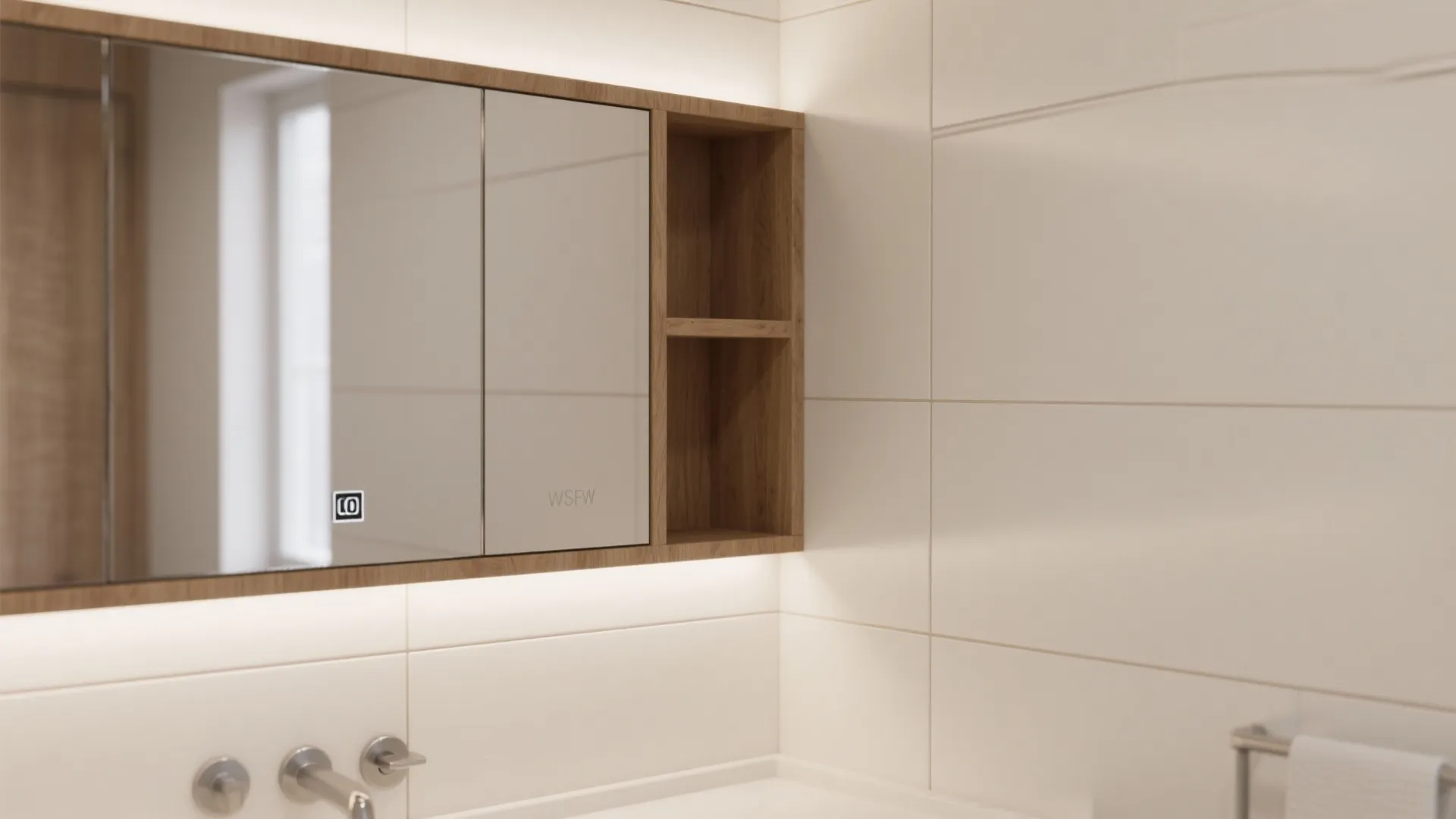 Minimalist storage that disappears into the wall