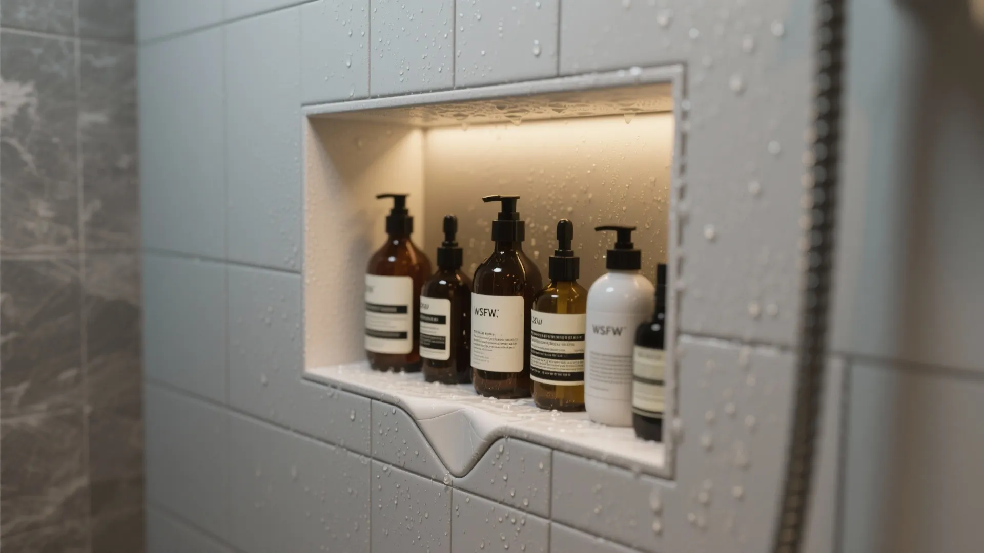 Compact storage: niches, mirror cabinets, and over-toilet shelves