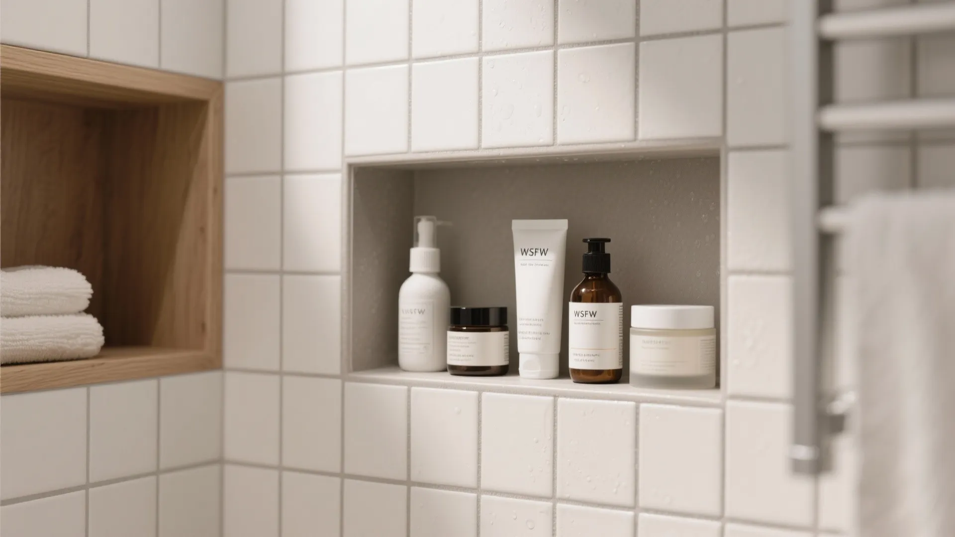 Minimalist Bathroom Storage Layers
