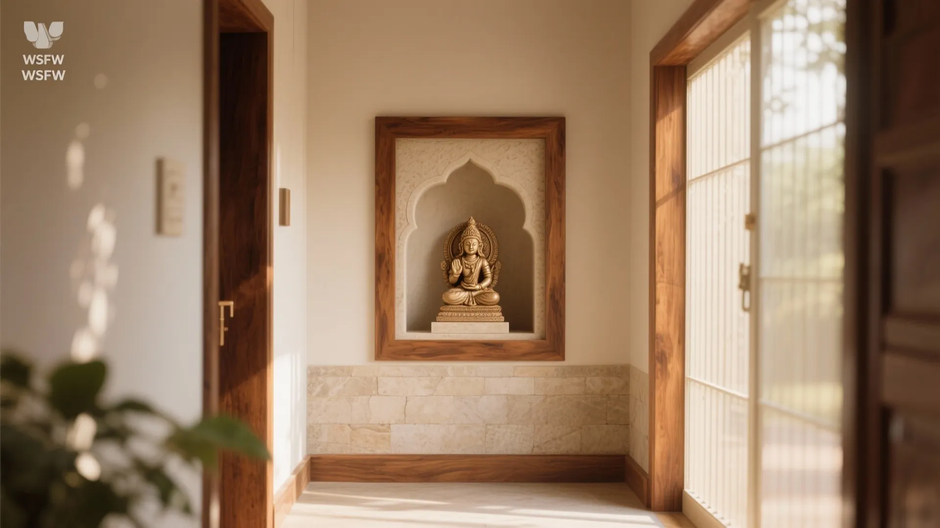 Recessed Niche Mandir in the Wall