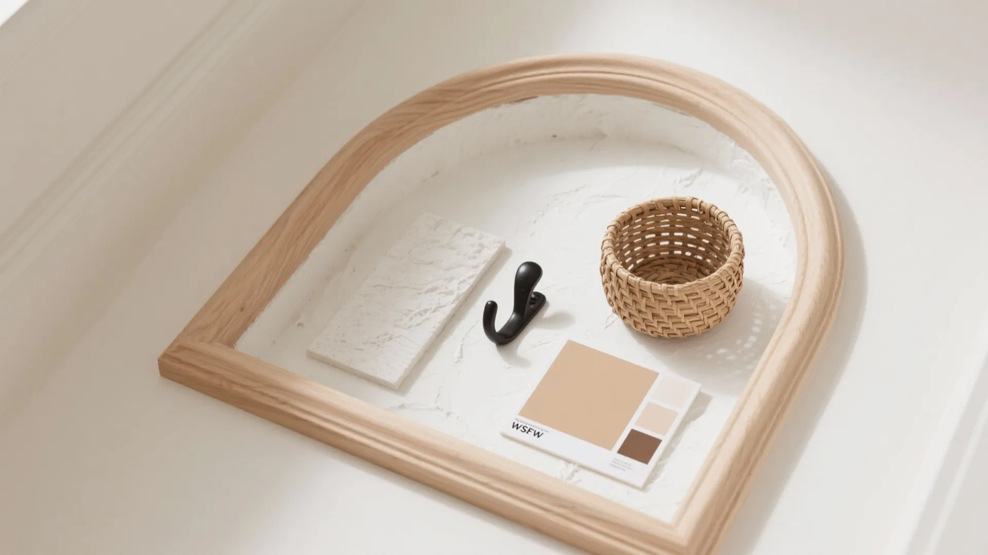 Arched Niche Storage in the Hallway