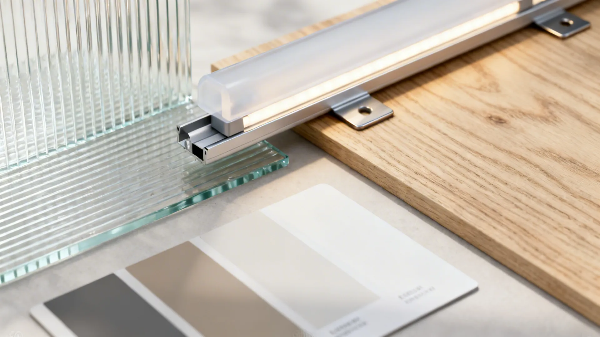 Glass Backsplash Niche to Borrow Light