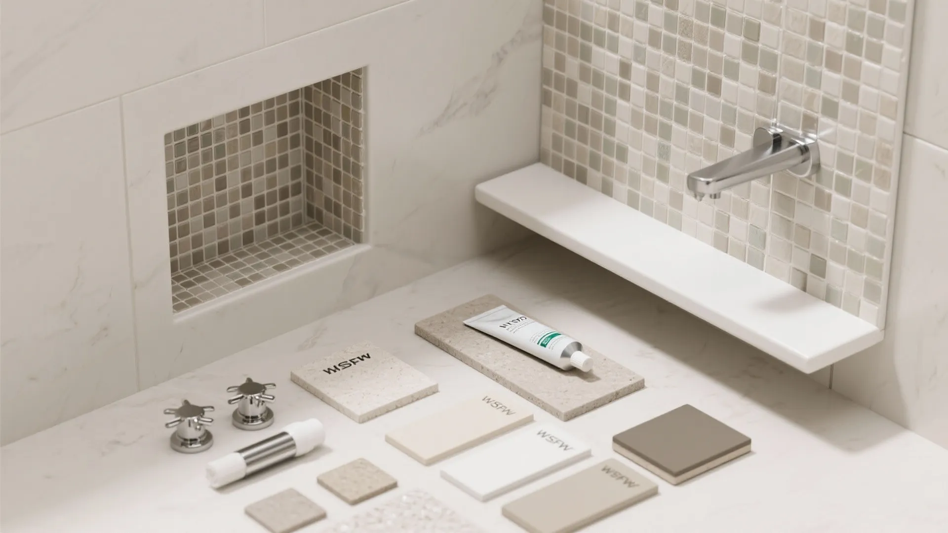 Built-in niches and ledges for shared storage