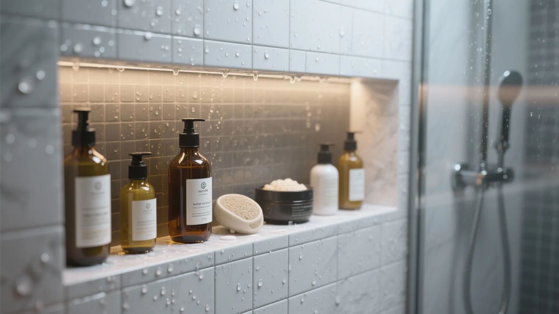 9. Integrated Niche Shelving