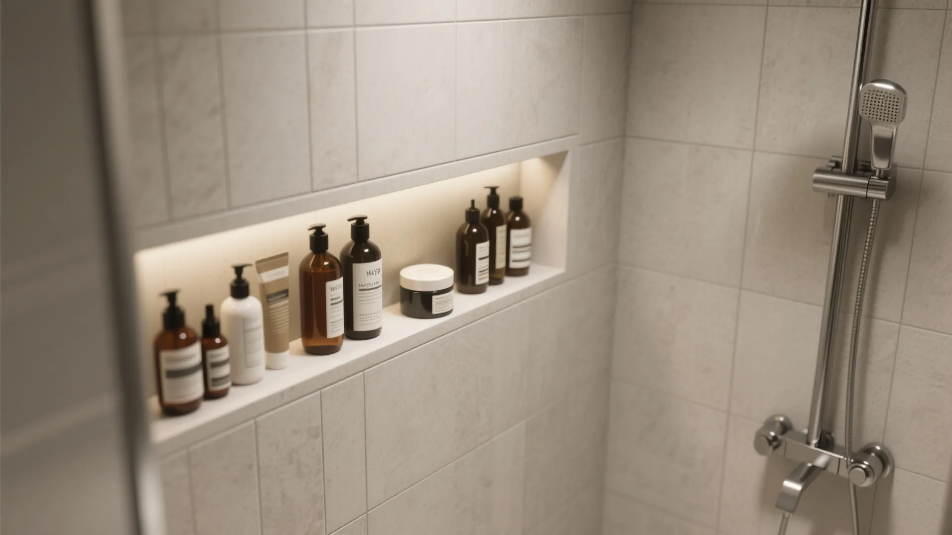 9. Niche Shelving in the Shower