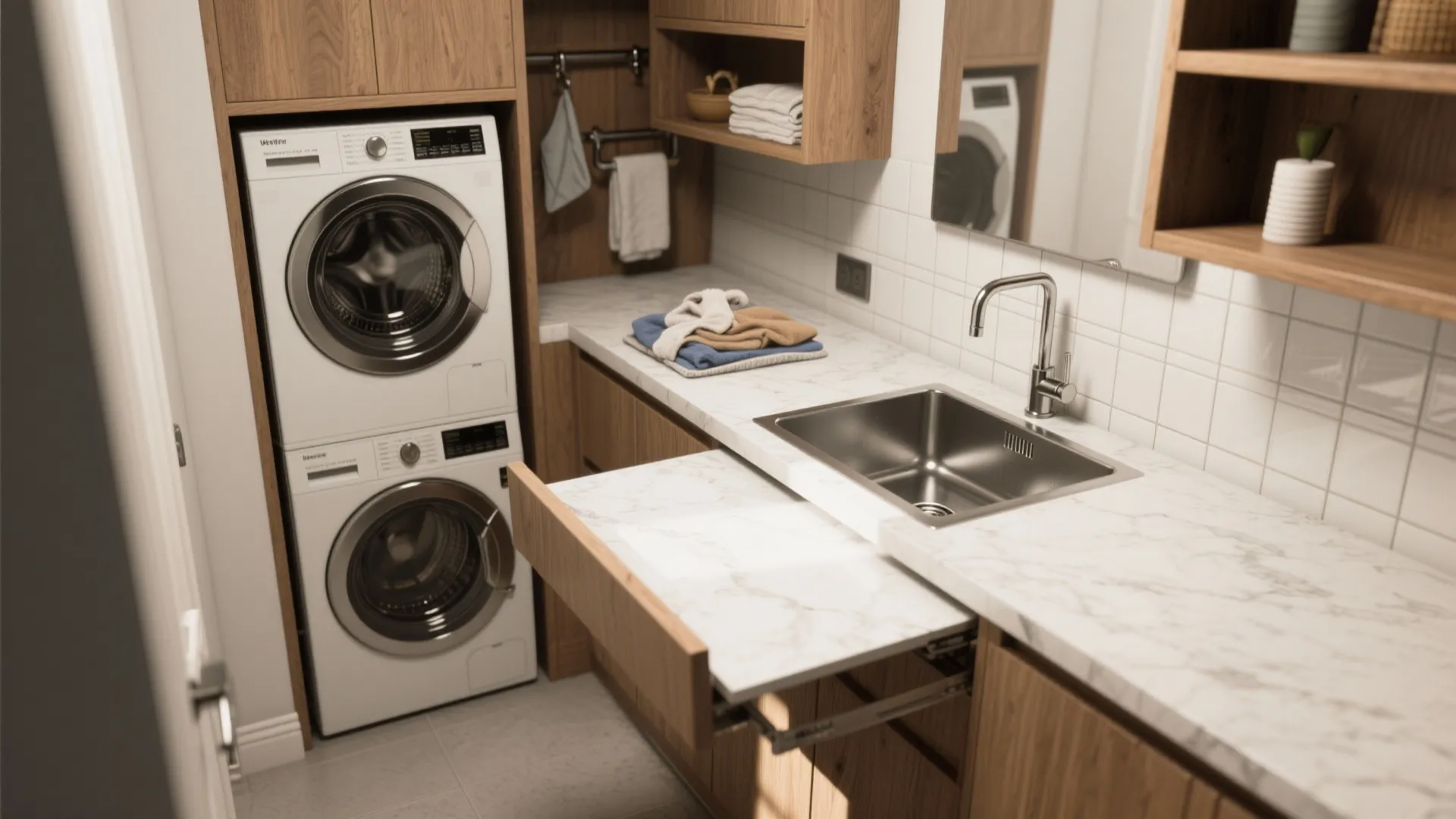 5. Multifunctional Niche with Folding Counter and Sink