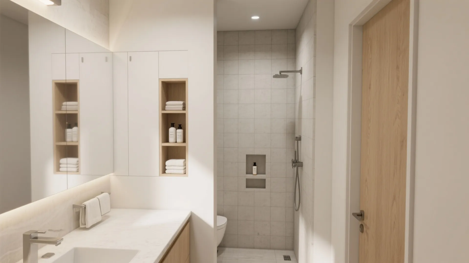 Recessed Storage Niches & Slim Cabinets