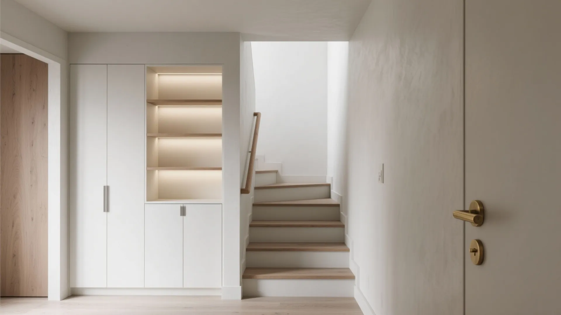 Built-In Niches and Slim Storage That Don’t Crowd the Treads