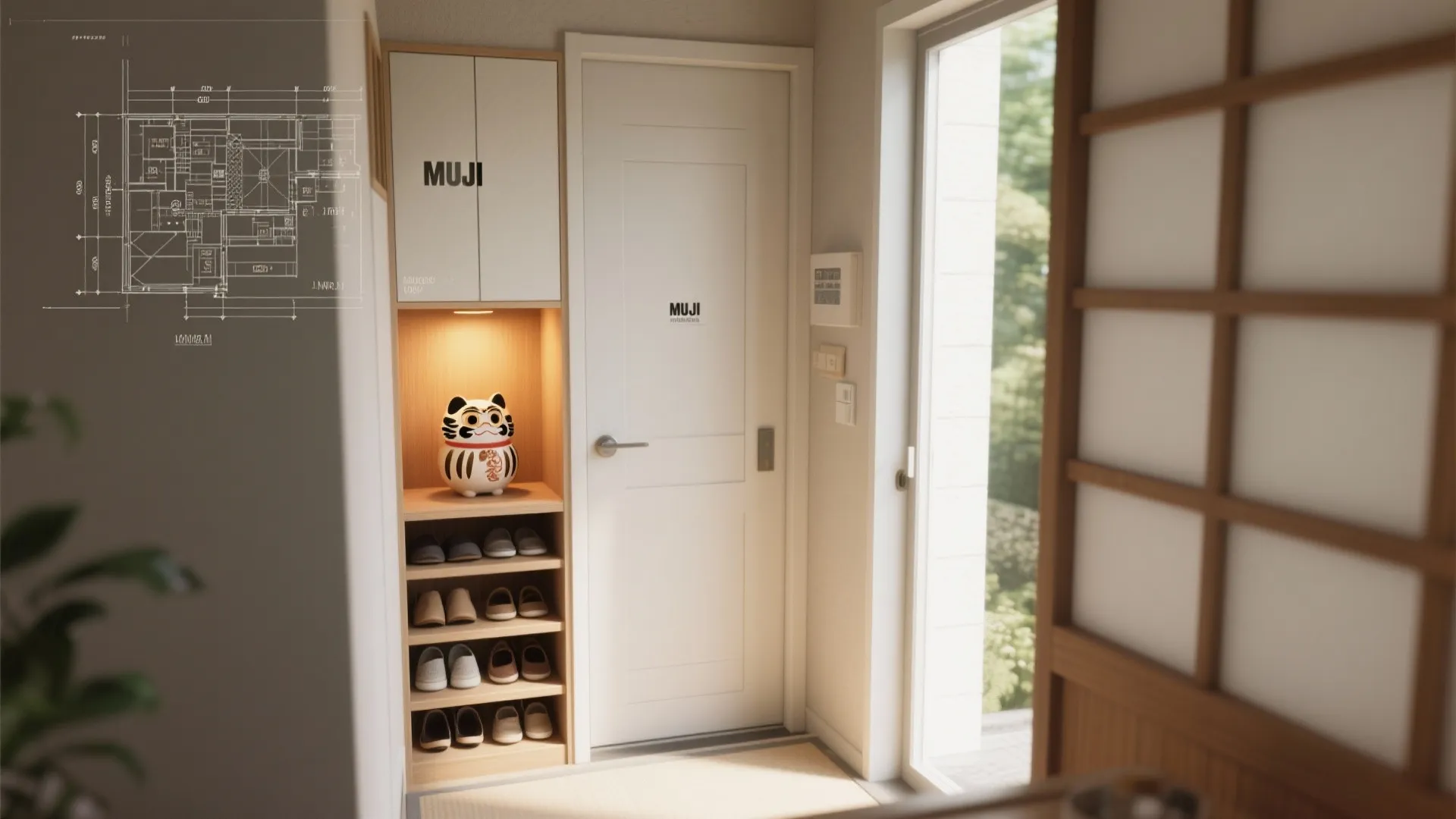 収納一体型で“飾る・隠す”を切り替え、散らかりを予防