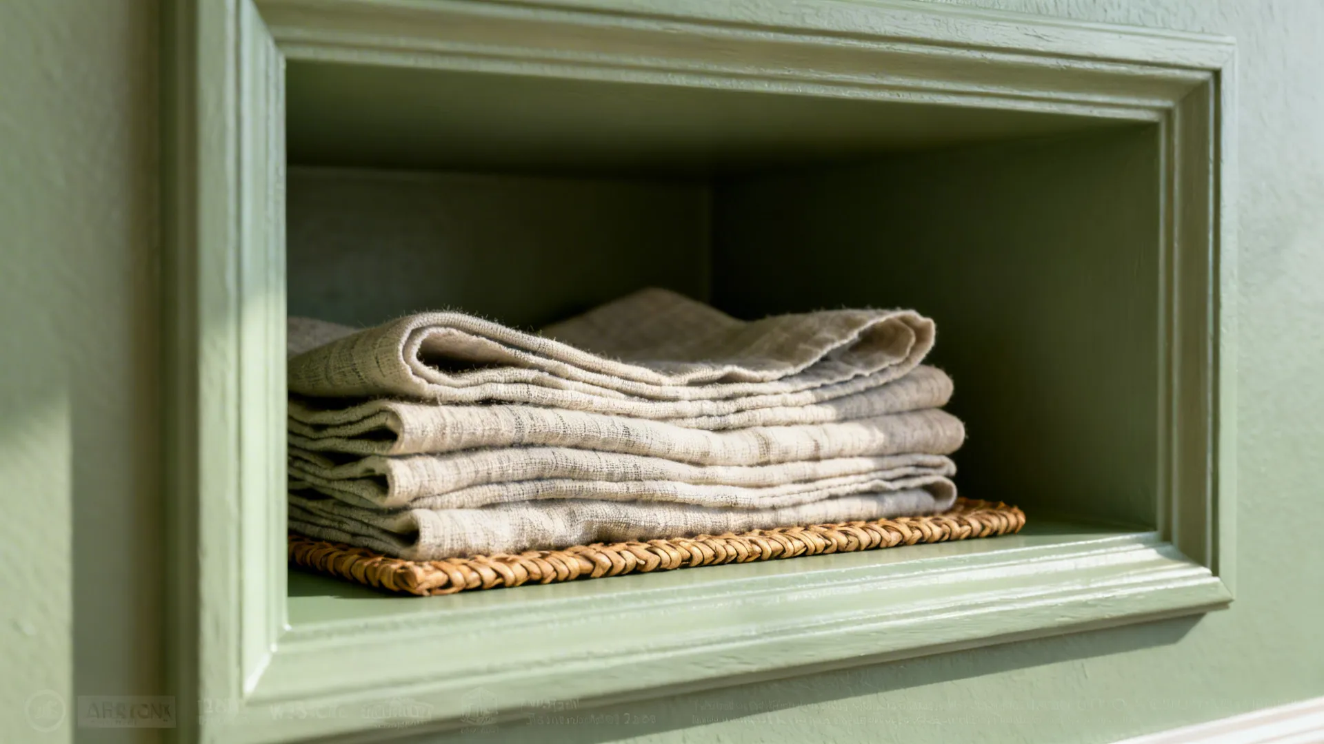 Minimal Linen Wall Niche