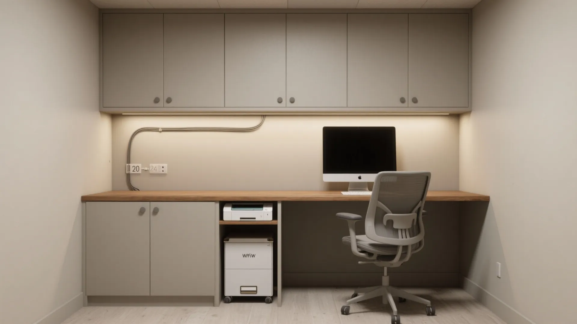 Built-in Niche + Storage Wall