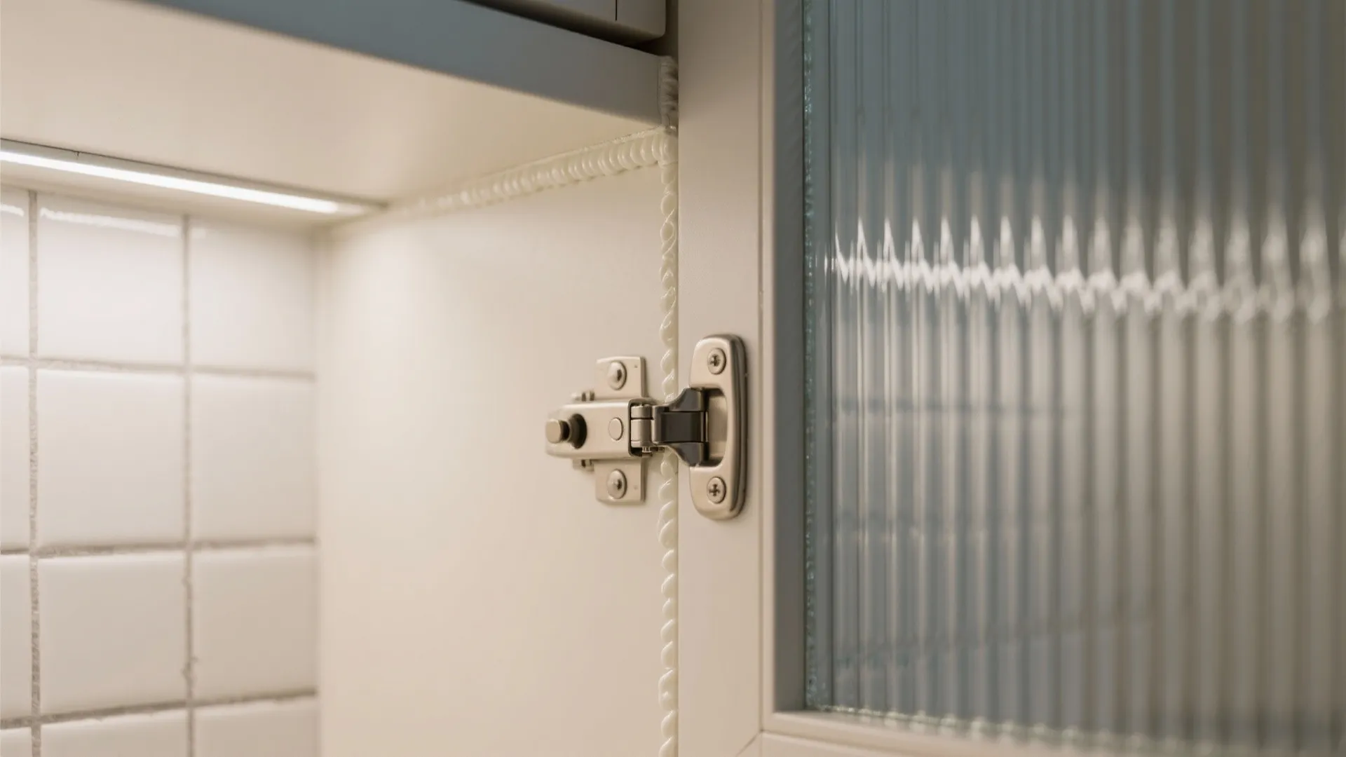 Recessed niche cupboards between studs