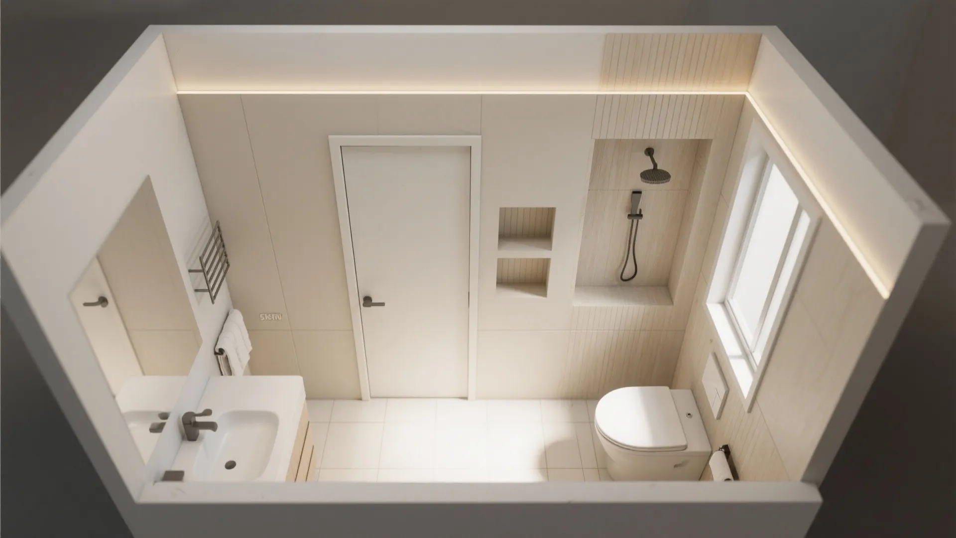 Idea 5: Niches, recesses, and doors that don’t steal space