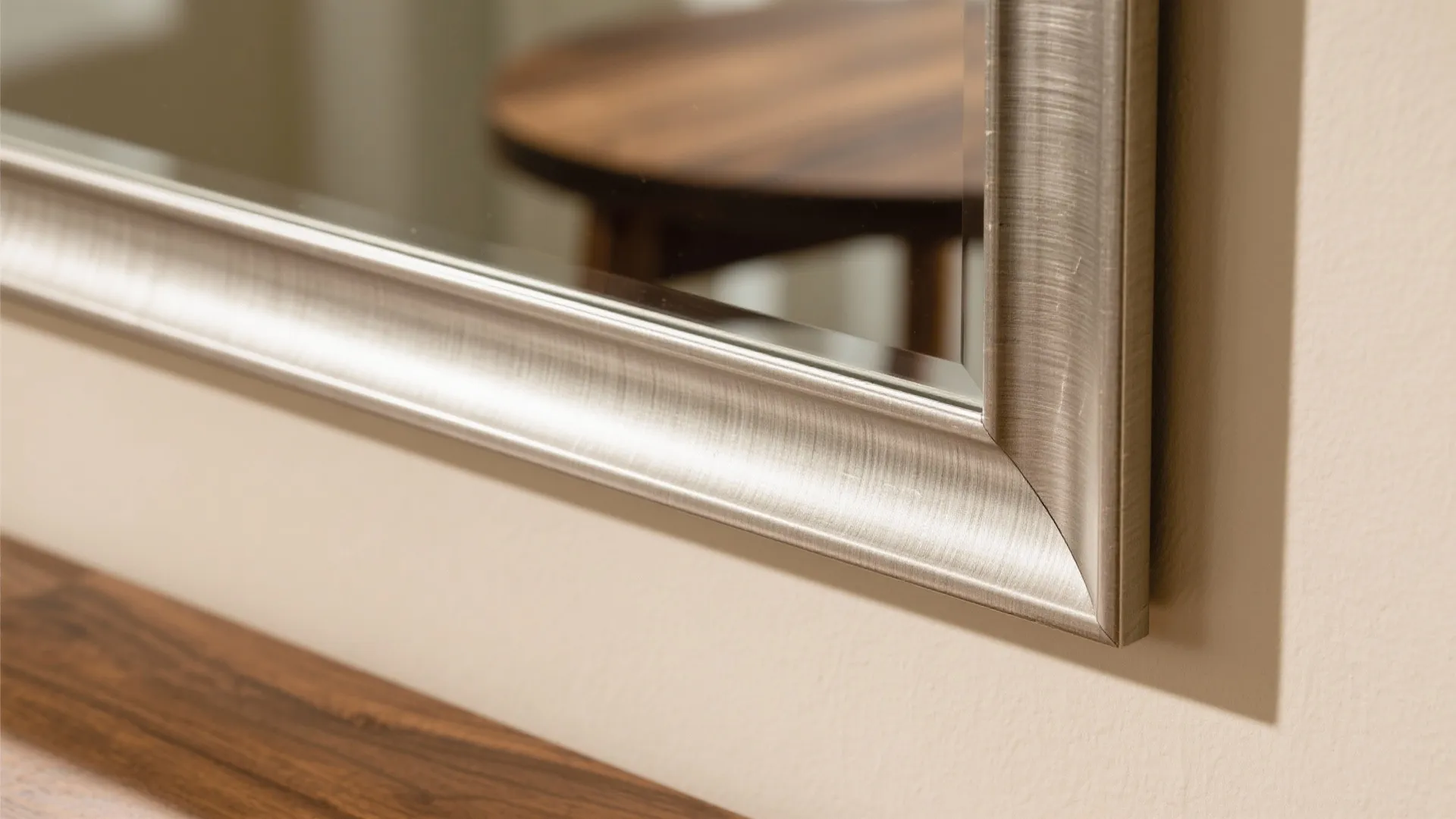 Oversized Minimalist Mirror, Framed in Slim Metal