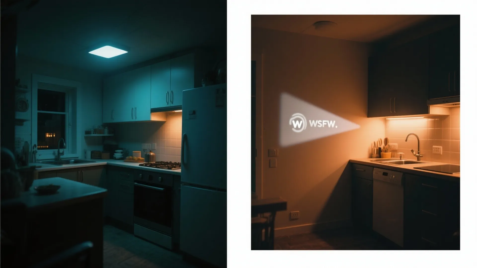 Projectors as night mode and safety