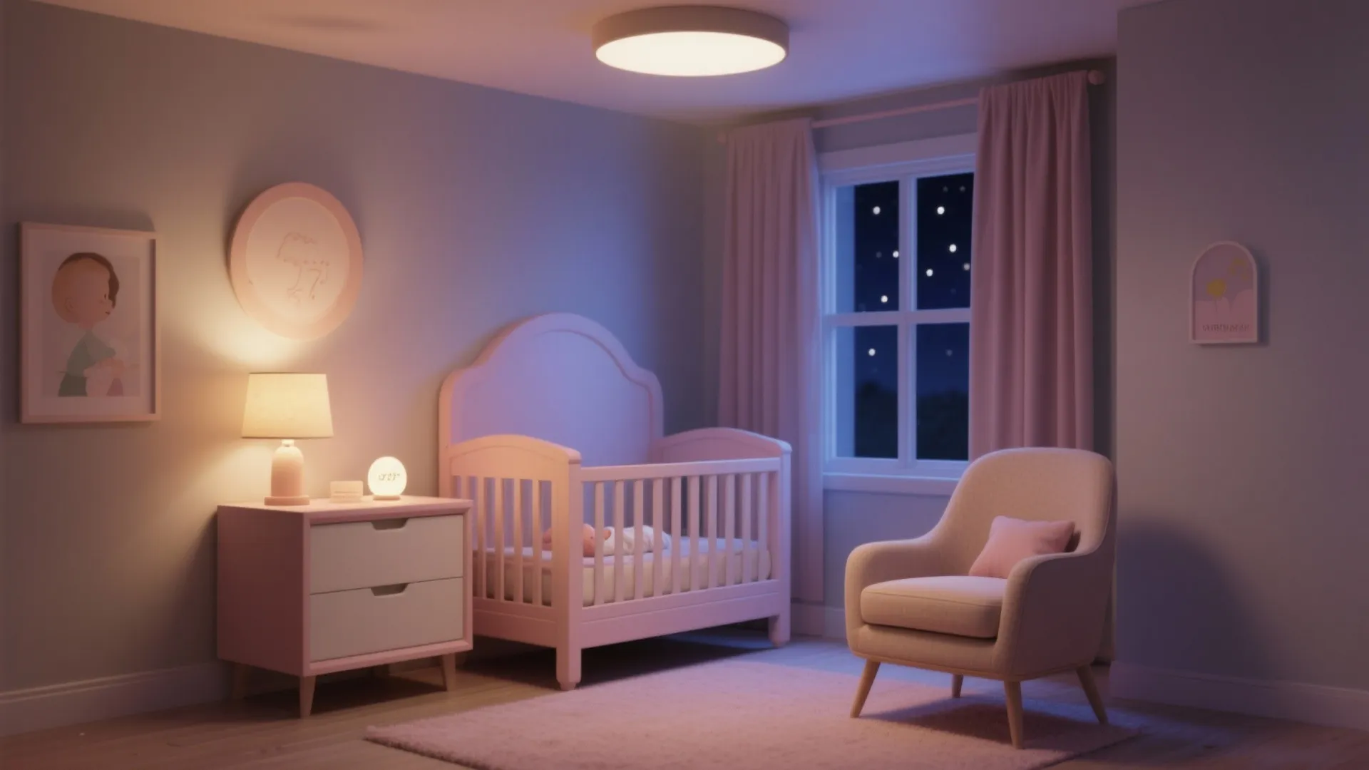Layered, Dimmable Lighting for Night Feeds
