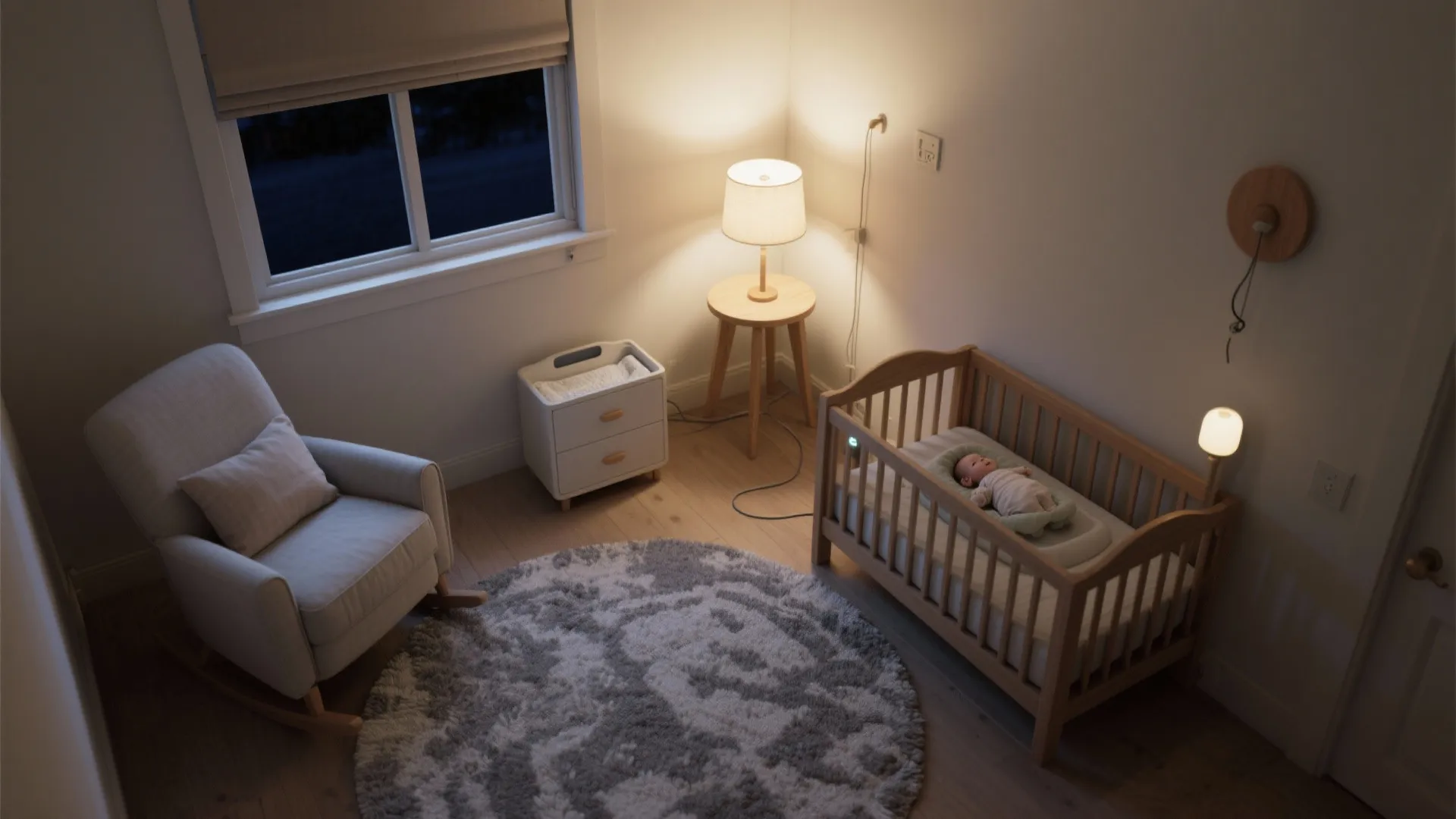 Layered, Low-Glare Lighting for Night Feeds