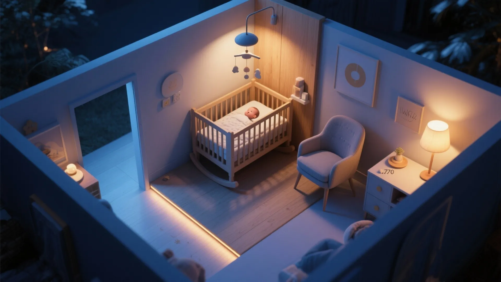 Night-Light and Mobile Placement: Soothing, Safe, and Smart