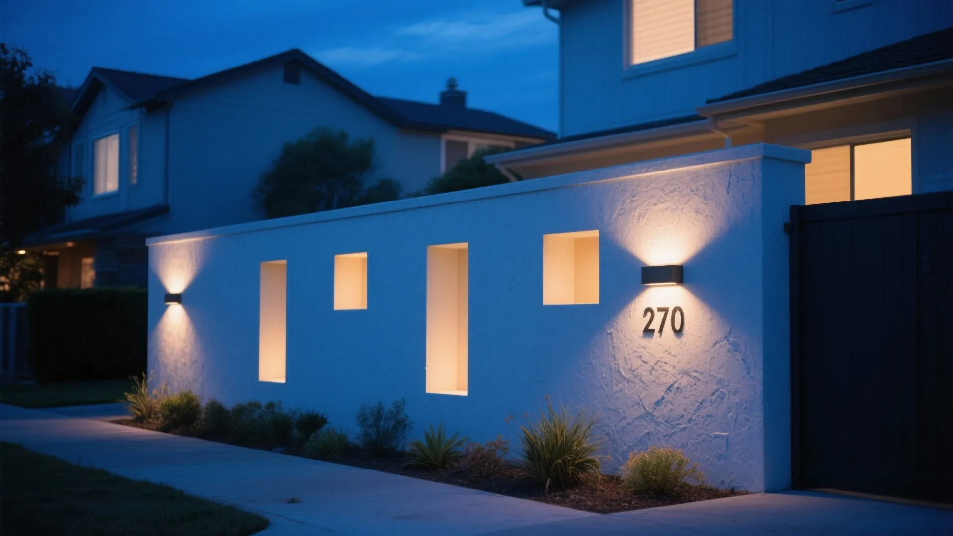 Night Lighting and Feature Niches for After-Dark Drama