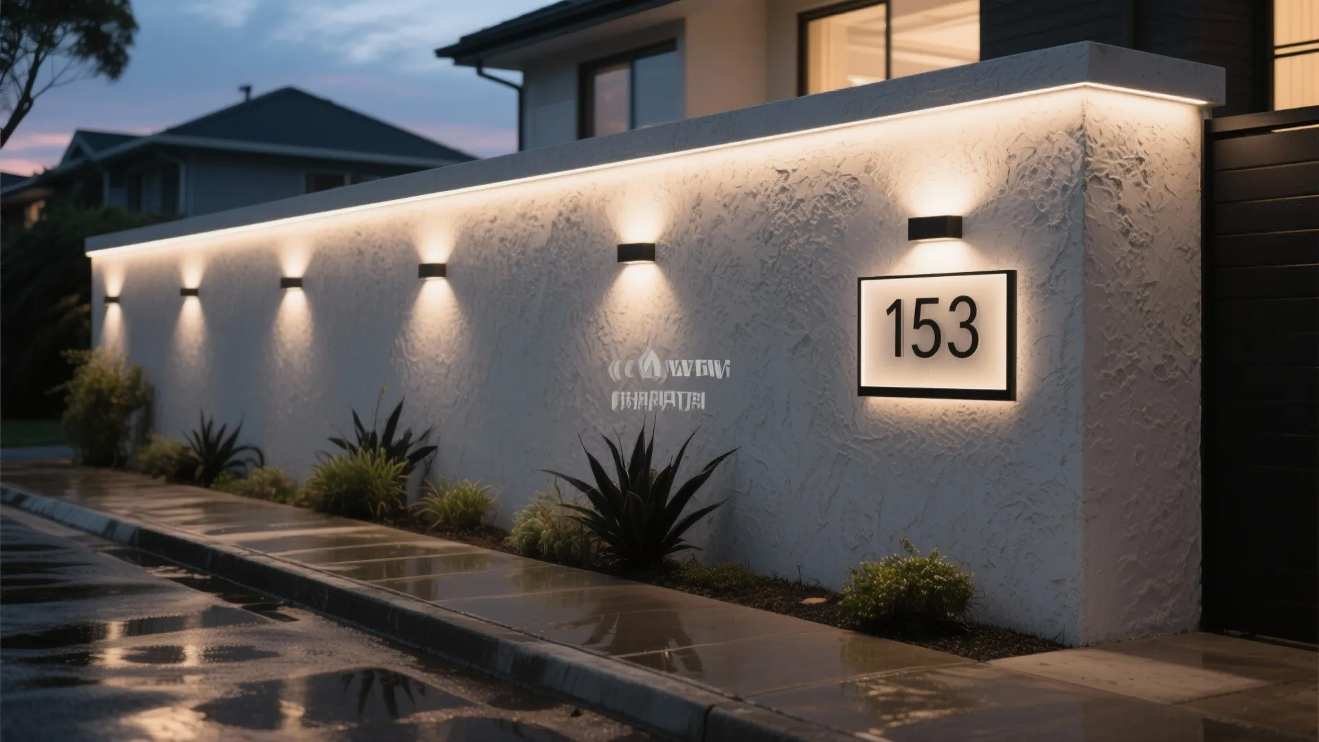 Night Lighting and Address Signage