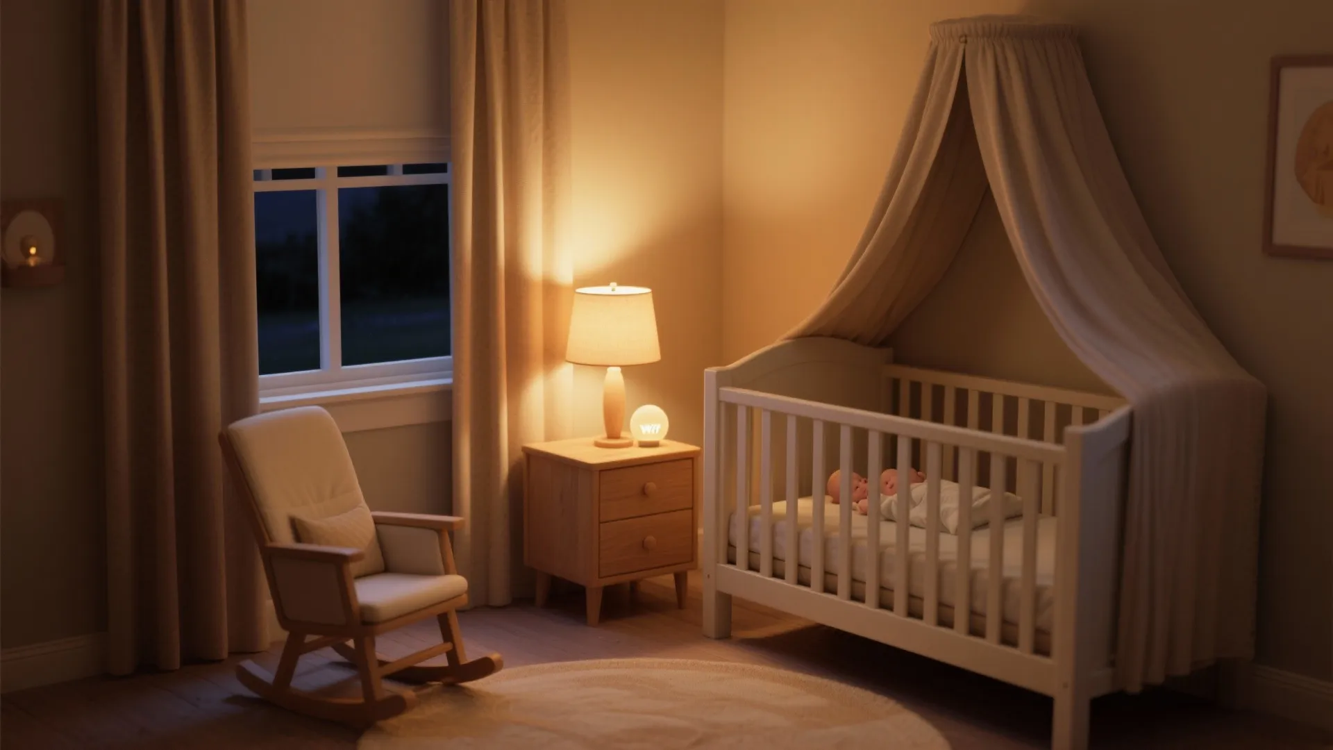 Dimmable, Layered Lighting That Calms Night Feeds
