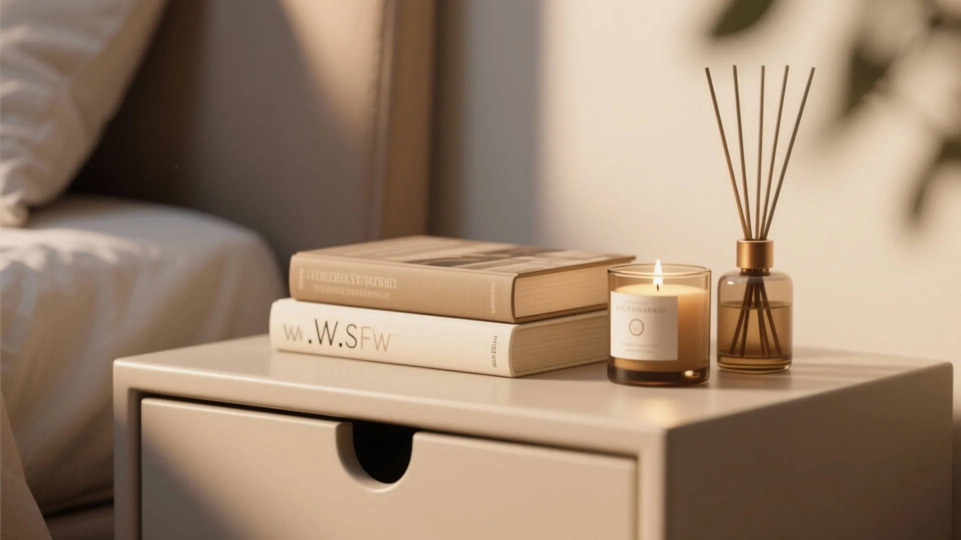 5. Nightstand Books & Scent