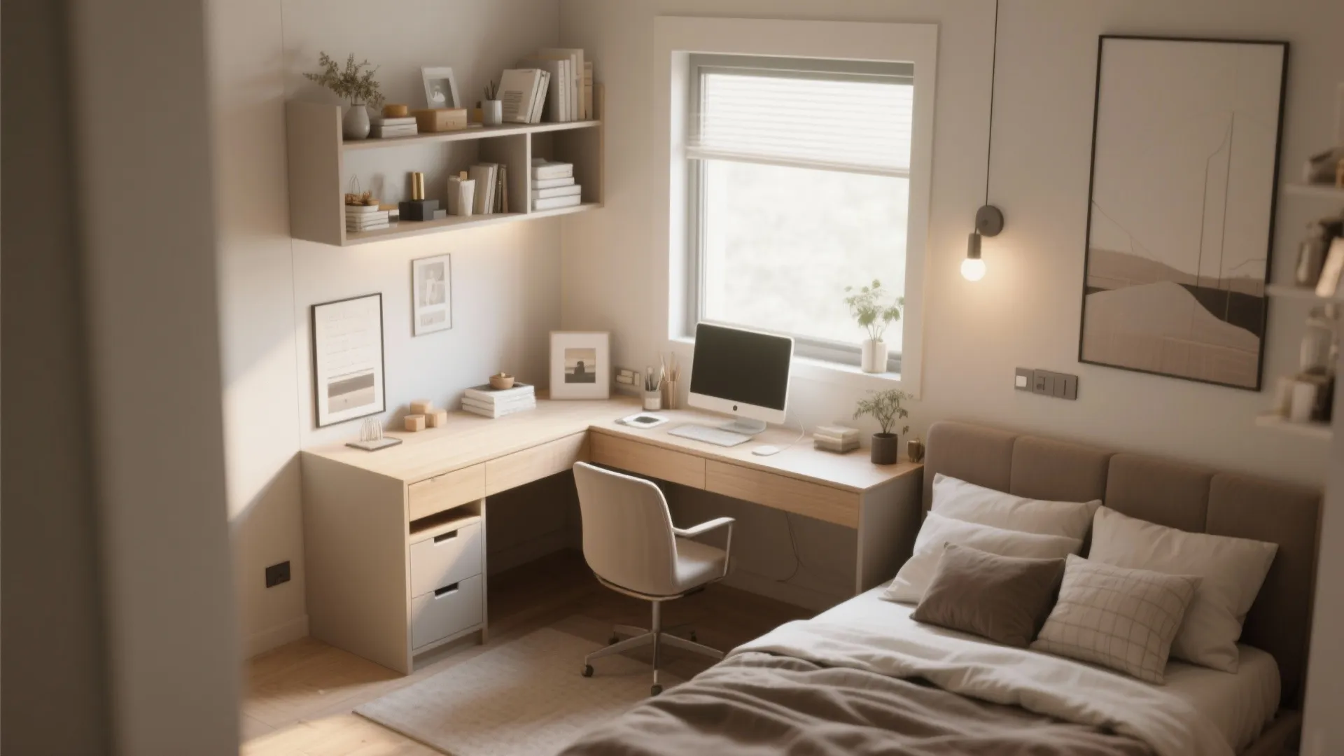 10. Dual-purpose Nightstand Desk