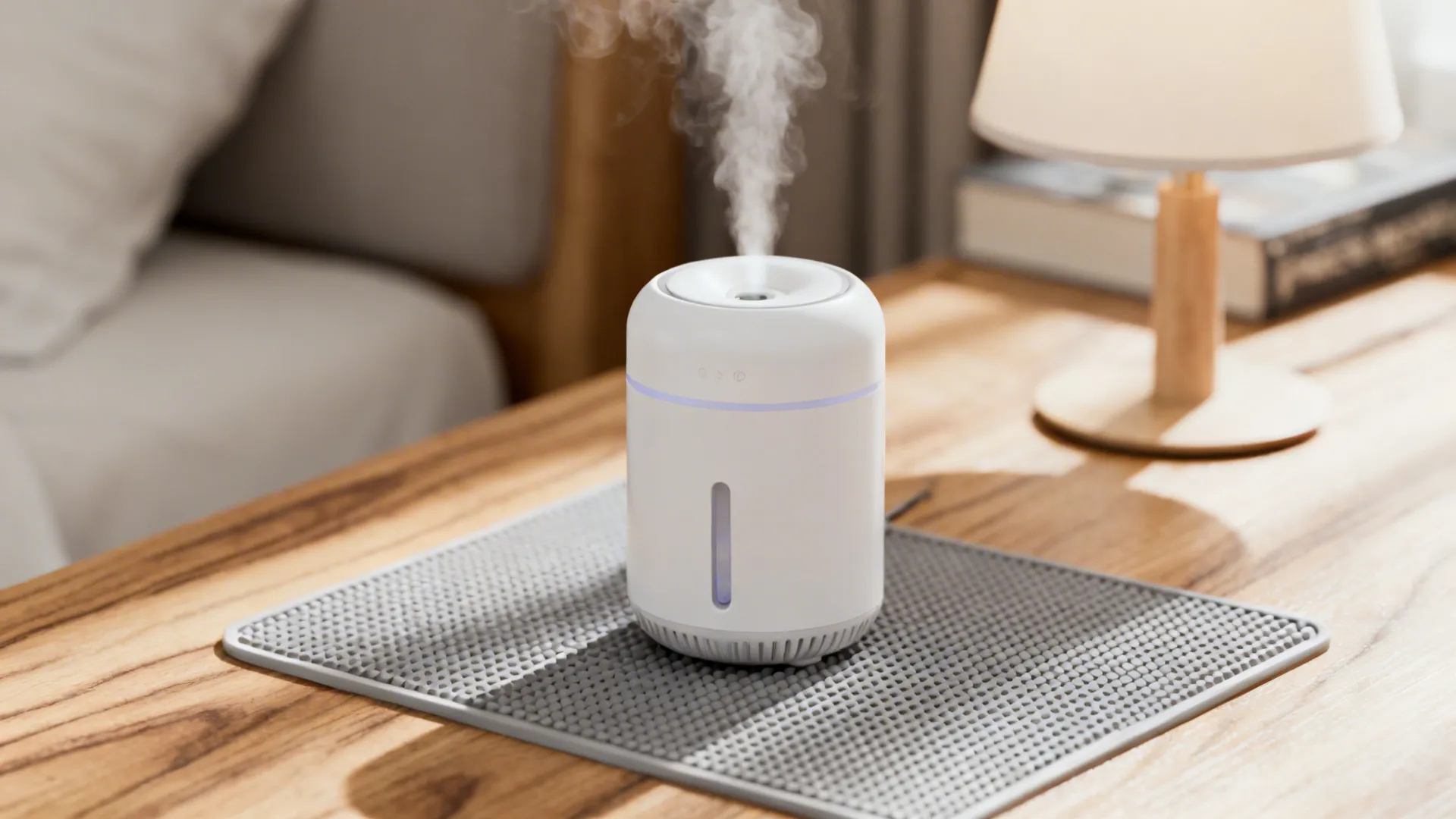 1. On a Raised Nightstand, 30–50 cm from Bed