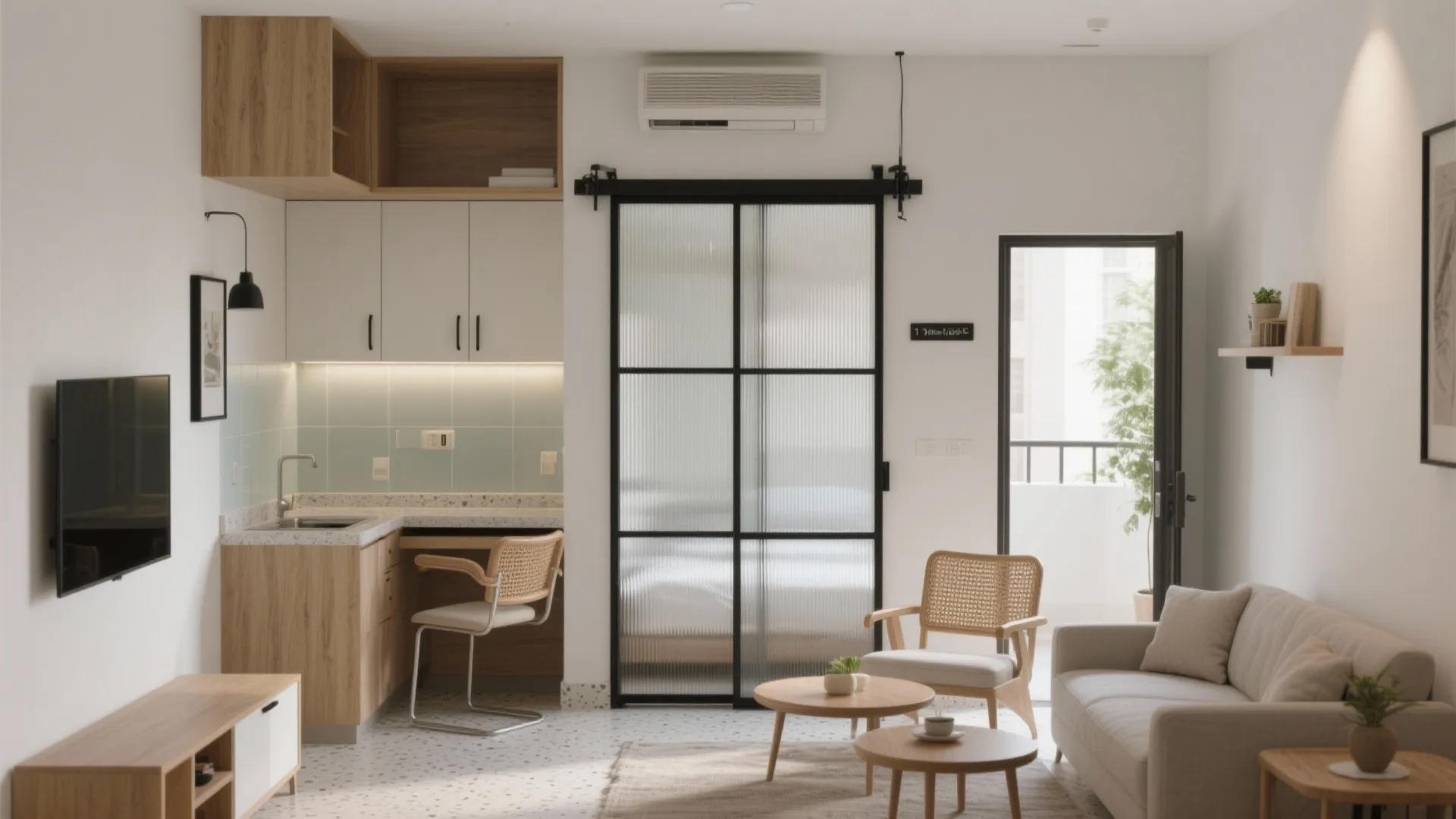 1 BHK Flat in Noida Extension: 5 Smart Design Ideas: Real small-space strategies from a Noida-based interior designer who’s remodeled dozens of 1 BHK homes