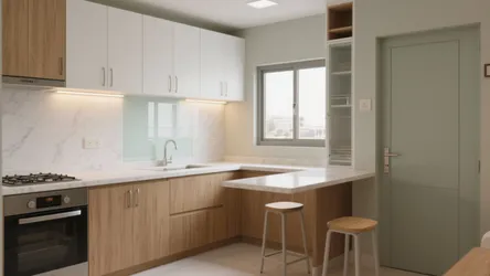 1 BHK Flat in Noida: 5 Smart Kitchen Design Ideas