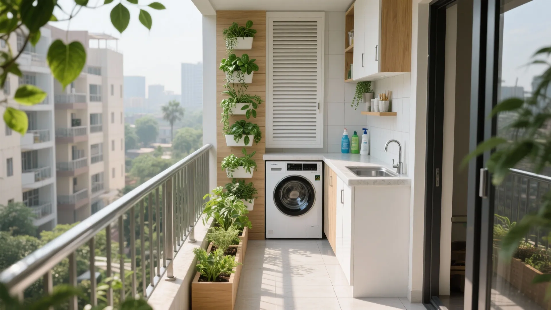 Balcony Utility + Green Corner