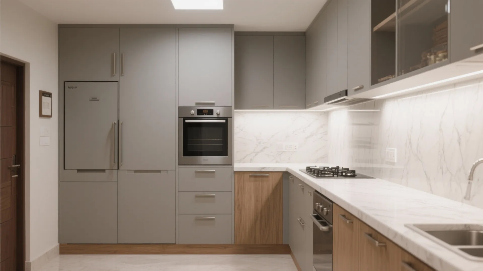 Minimalist kitchen storage that hides the chaos