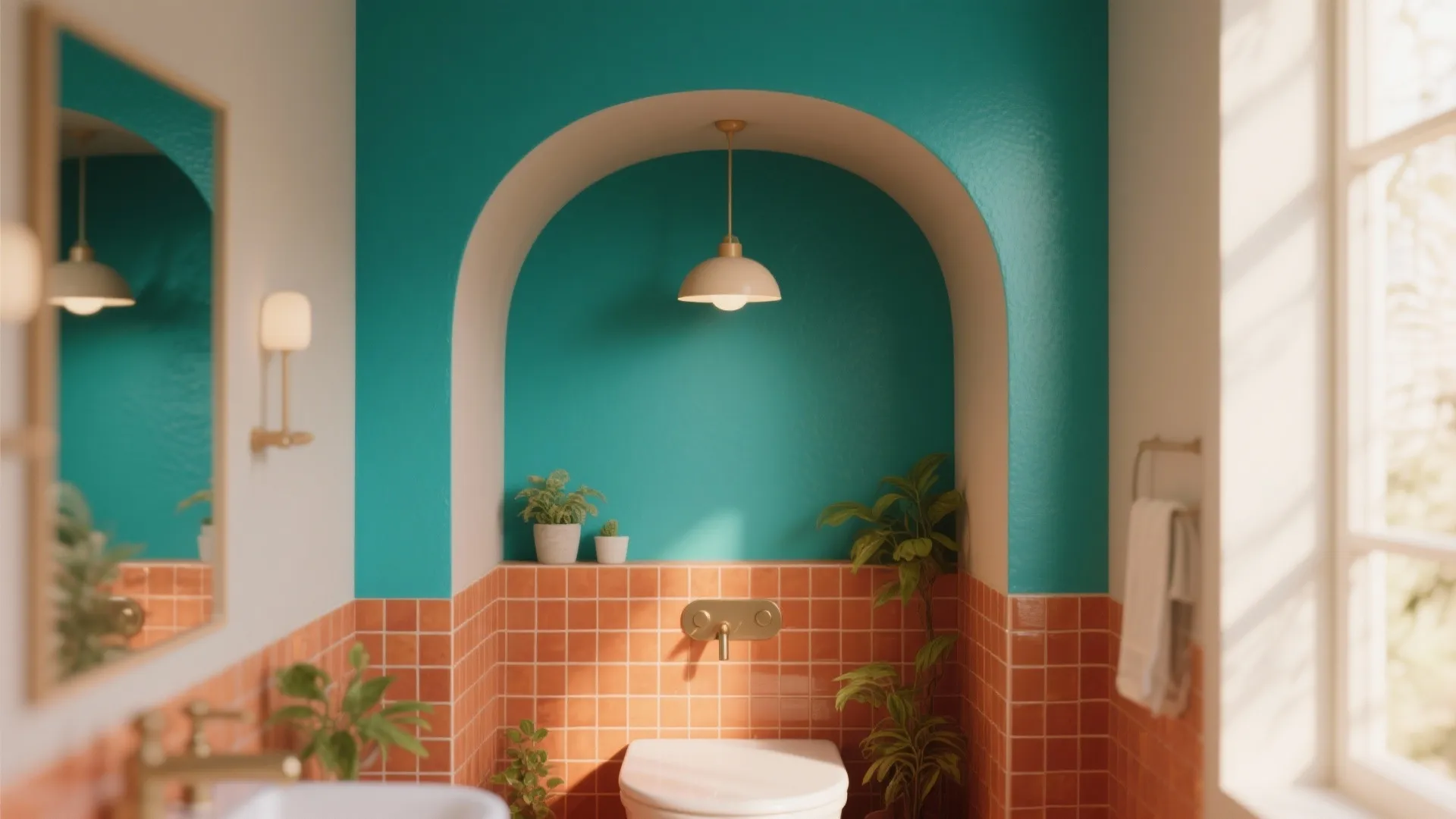 Tip 5: Make compact nooks pop with accent colors